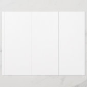 エレガントSage Greenメニュー&テーブル番号3つ折 (裏面)