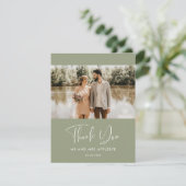 エレガントSage Green結婚's photo Thank you サンキューカード (スタンド正面)