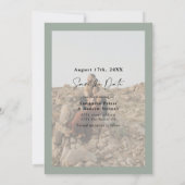 エレガントsage green 2の写真を保存する セーブザデート (裏面)