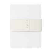 エレガントSage Green Cream Scriptフォーマル The 結婚. 招待状ベリーバンド (裏面例)