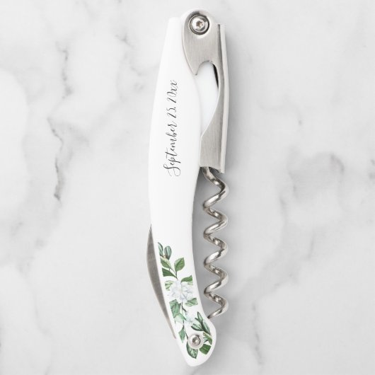 エレガントSage Greeneryフローラスクリプ結婚ト ソムリエナイフ (裏面)