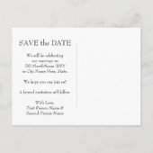 「エレガントSAVE the DATE」ポストカード ポストカード (裏面)