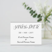 「エレガントSAVE the DATE」ポストカード ポストカード (スタンド正面)