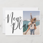 エレガントScript写真の日付の変更 セーブザデート (正面)