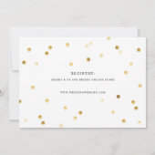 エレガントScript恋しく思 to Mrs紙吹雪ブライダルシャワー 招待状 (裏面)