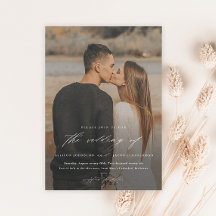 エレガントScript 2フォトオーバーレイ結婚の