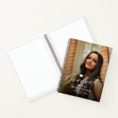 エレガントscript 2写真卒業パーティーのゲストブック ノートブック (内部)