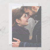 エレガントScript 2 Sided Photo日付を保存結婚する セーブザデート (裏面)