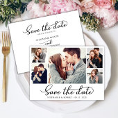 エレガントScript 3スタイリッシュ Photo Collage結婚の セーブザデート