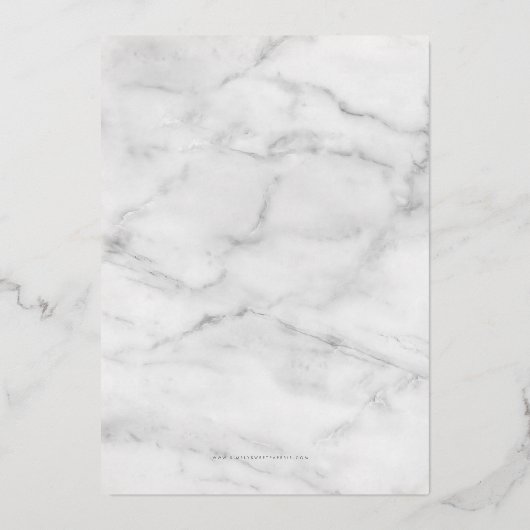 エレガントSCRIPT 50th birthday partyのスタイリッシュ金ゴールド 箔招待状 (裏面)