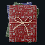 エレガントScript Christmas – 森、海軍、ブルゴーニュ ラッピングペーパーシート<br><div class="desc">クリスマスのスタイルよくはしゃぐでギフトを包みお洒落込むレタリングデザイン!スクリプトとレタリングのフェスティバルフォントのコラージュはカジュアル、メリークリスマス、デッキ・ザ・ホール、喜び、地球の平和、ジャングルの鐘などの季節のお気に入りを表し、輝く銀の雪の結晶、弓とオーナメントが燃え立つ、ネイビーブルー、森の緑の背景にアクセントを付ける。ドードルとよくはしゃぐタイポグラフィの混モダン合により、紙、抱き枕、ティッシュペーパー、リボン、ギフトラベルを包むのに最適な陽気で明るいパターンが作成される。このフェスティバルデザインで休日のパッケージに輝きとおもしろいのtouchを追加！</div>