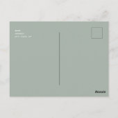 エレガントScript Couple Photo Sage救 Our Date ポストカード (裏面)