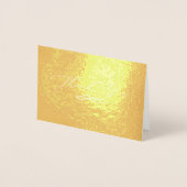 エレガントScript Foilの結婚写真ありがとう 箔カード (正面)