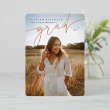 エレガントScript Foil卒業写真の発表