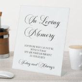 エレガントScript 'In Loving Memory'メモリアル記号 台座サイン (インサイチュ)