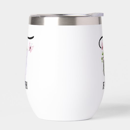 エレガントScript Letter F Monogram名パーソナライズされた (左面)