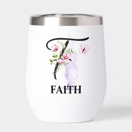 エレガントScript Letter F Monogram名パーソナライズされた (背面)