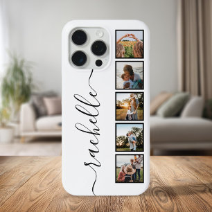 エレガントScript Monogramフォトパーソナライズされたコラージュ iPhone 15 Pro Maxケース