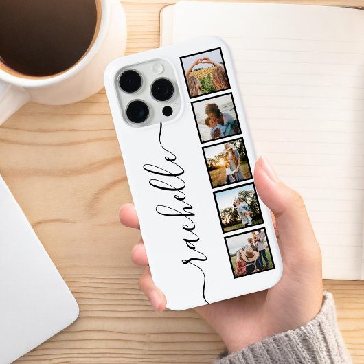 エレガントScript Monogramフォトパーソナライズされたコラージュ Case-Mate iPhoneケース