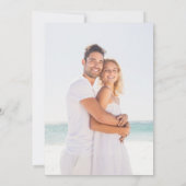 エレガントScript Photo結婚式招待状 招待状 (裏面)