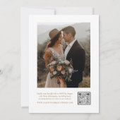 エレガントScript Photo金ゴールド結婚の 招待状 (裏面)