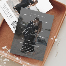 エレガントScript Photo Budget結婚式招待状