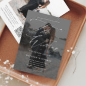 エレガントScript Photo Budget結婚式招待状