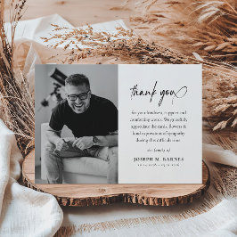 エレガントScript Photo Funly サンキューカード