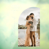 エレガントScript Photo Welcome結婚's ウィンドウサイン (シート3)