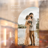 エレガントScript Photo Welcome結婚's ウィンドウサイン (シート2)