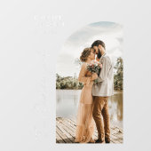 エレガントScript Photo Welcome結婚's ウィンドウサイン (シート)