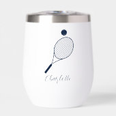 エレガントScript Tennis Playerモノグラムパーソナライズされた (正面)