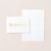 エレガントSerif予約結婚テーブルの場所 箔カード (ディスプレー)