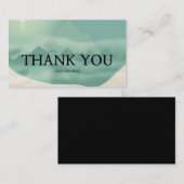 エレガントShades of Green Mauntainsサンキューカード エンクロージャーカード (正面/裏面)