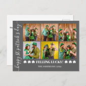 エレガントShamrock St. Patrick's Day Familyの写真 シーズンポストカード (正面/裏面)