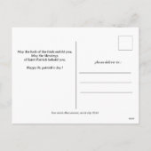 エレガントShamrock St. Patrick's Day Familyの写真 シーズンポストカード (裏面)