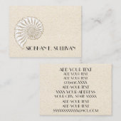 エレガントShell Calling Card / 連絡 /ビジネス コーリングカード (正面/裏面)