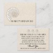 エレガントShell Calling Card / 連絡 /ビジネス 名刺 (正面/裏面)