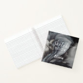 エレガントSketchbook Your Name Script Water color ノートブック (内部)