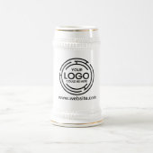 エレガントSmall Businessロゴのプロモーションブランディング ビールジョッキ (中央)