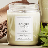 エレガントSoy Wax Candleモダン Rectangleラベル フードラベル