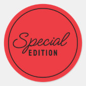 エレガントSpecial Editionスクリプト ラウンドシール (正面)