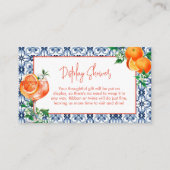 エレガントSpritz Orangeディスプレイシャワー エンクロージャーカード (正面)