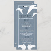 エレガントSwan、誕生日 メニュー (正面/裏面)