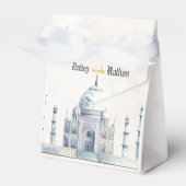 エレガントTaj Mahal Typology Water Color 結婚's フェイバーボックス (正面サイド)
