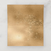 エレガントTaupe金ゴールドスターメリークリスマス プレイスカード (内部開封)