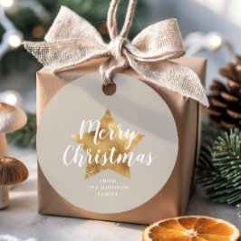 エレガントTaupe金ゴールドスター フェイバータグ