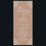 エレガントTaupe Beige Vintageウェディングプログラム プログラム<br><div class="desc">このエレガント大桶やベージュの結婚式は書華美物の飾り枠がモダンある。茶の長さの結婚式のプログラムは、前後にフラット。あなたの結婚式感謝していとあなたのメッセージは裏側にある。このコレクション内の一致結婚するピースを表示</div>