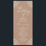 エレガントTaupe Beige Vintageウェディングプログラム プログラム<br><div class="desc">このエレガント大桶やベージュの結婚式は書華美物の飾り枠がモダンある。茶の長さの結婚式のプログラムは、前後にフラット。あなたの結婚式感謝していとあなたのメッセージは裏側にある。このコレクション内の一致結婚するピースを表示</div>