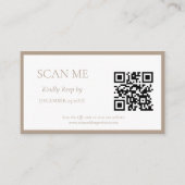 エレガントTaupe Botanical crest monogram結婚's エンクロージャーカード (正面)